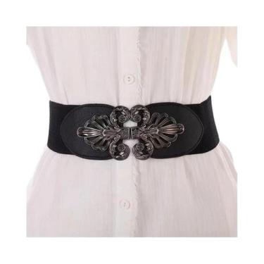 Imagem de Cintura retrô feminina, saia larga combinando, decoração, cinto, acess