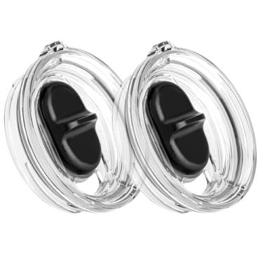 Imagem de Snowfall Tampa de rosca exclusiva para caneca de viagem YETI Rambler, substituição Stronghold, à prova de derramamento e sem palha, não é compatível com YETI ou outros copos (pacote com 2, 590 g)