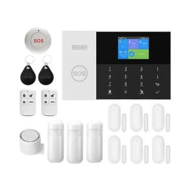 Imagem de Sistema De Alarme Inteligente WIFI GSM Tuya Smart Life APP Proteção Re