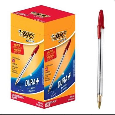 Imagem de Caneta Bic Cristal Esferográfica Média 1.0mm Caixa com 50 Unidades Ori