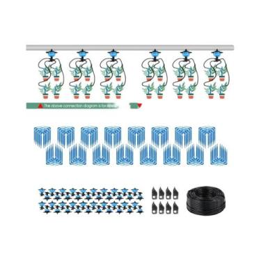 Imagem de Sistema De Irrigação Por Gotejamento 100-10M 4/2-Vias 8L MUCIAKIE Kit 