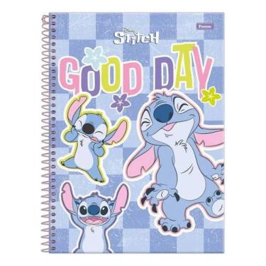 Imagem de Caderno universitário stitch 10 materias 160 folhas - FORONI, Roxo