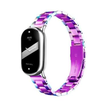 Imagem de Pulseira De Metal Em Aço Inoxidável Para Xiaomi Mi Band 10 8 9, Bracel