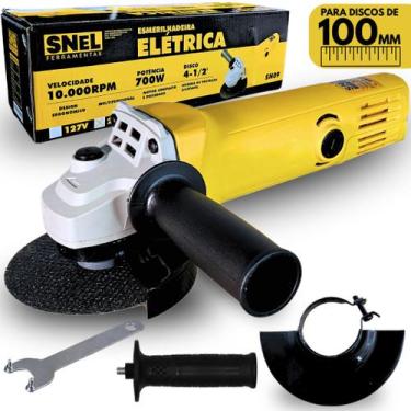 Imagem de Esmerilhadeira Lixadeira 700W Esmerilhadeira Angular 100MM Snel Ferram