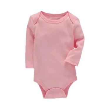 Imagem de Macacão Unissex De Algodão Manga Longa 3-24M Para Bebês Recém-Nascidos