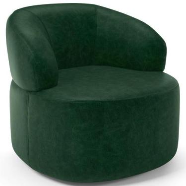 Imagem de Poltrona Giratória Orgânica Para Sala de Estar Living Helena L02 mater