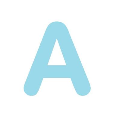 Imagem de Letras em EVA Alfabeto Azul Claro - 14cm - Extra Festas, A