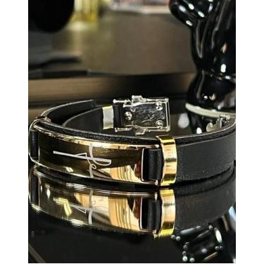 Imagem de Pulseira Bracelete material sintético Ajustável Feminino Masculino Rel