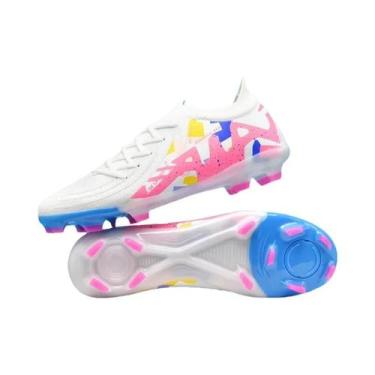 Imagem de Chuteiras De Futebol Masculinas Ultraleves Para Gramado E Futsal, Anti