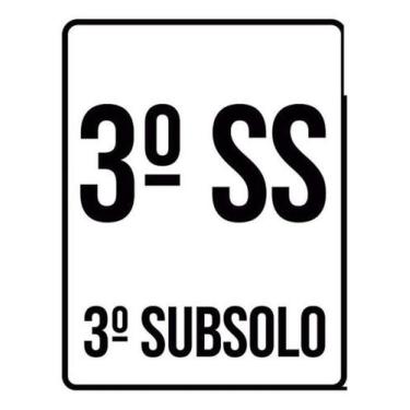 Imagem de Placa Sinalização - Andar 3 Subsolo 36X46 - Sinalizo