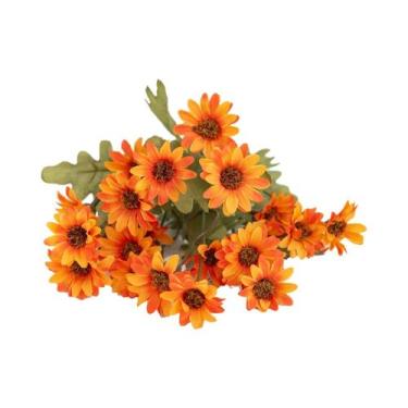 Imagem de Flores Artificiais De Plástico Daisy Para Centros De Mesa, Plantas Fal