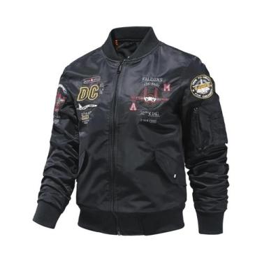 Imagem de Jaqueta De Piloto MA1 Masculina Reforçada Para Primavera E Outono, Aju