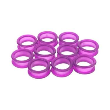 Imagem de Anéis De Silicone Macio Para Dedos Para Tesouras De Cabeleireiro 10 Pe