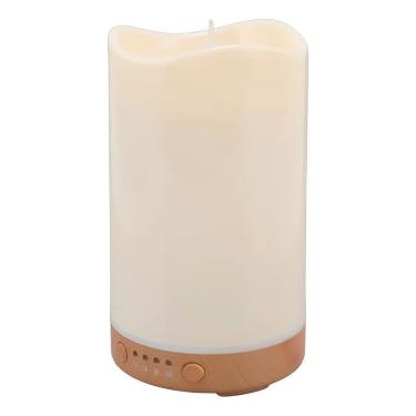 Imagem de Difusor Umidificador Formato Vela Luz Led Rgb Aroma - Ambiente Mágico E Relaxante