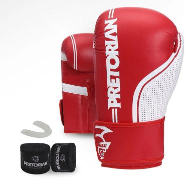 Imagem de Kit Pretorian First FX Boxe Muay Thai Luva Bandagem Protetor-Masculino