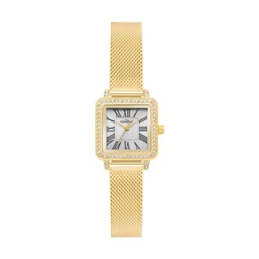 Imagem de Relógio Condor Feminino Ref: Co2035nzx/4k Retangular Mesh Dourado