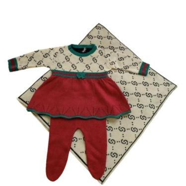 Imagem de Saída Maternidade Tricot Luxo Bebê Menina Menino 0 á 3 Meses - BEBE E 