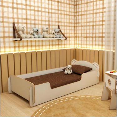 Imagem de Cama Infantil Montessoriana Confortável Para Quarto Criança Menino Men