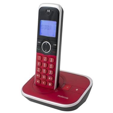 Imagem de Telefone Motorola Gate 4800 Sem Fio Digital Id. Chamadas Viva-voz Vermelho