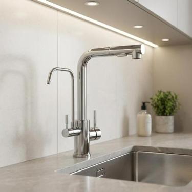 Imagem de Torneira Para Cozinha Gourmet Misturador Monocomando Com Filtro Cromad