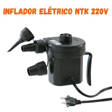 Imagem de Bomba de Ar Elétrico Para Colchão NTK 220V, Preto