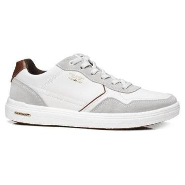 Imagem de Sapatênis Branco Pegada 112003 Masculino, Branco camurça branco, 41