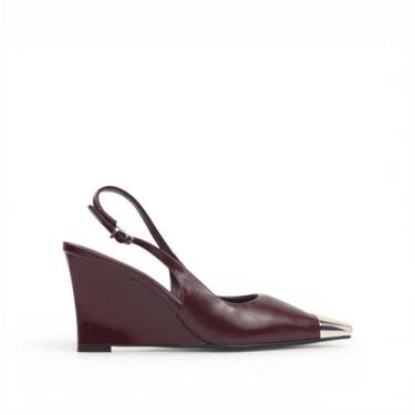 Imagem de Scarpin Slingback Anabela - DI VALENTINI, Hibisco, 37