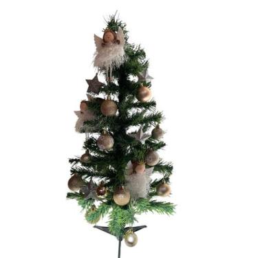 Imagem de Arvore de Natal 90cm Decorada - Anjos em Tira Branco - ZEIN