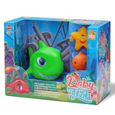 Imagem de Brinquedo para Brincar na Agua Piscina Praia Tubarao Baby Fish - Bee T