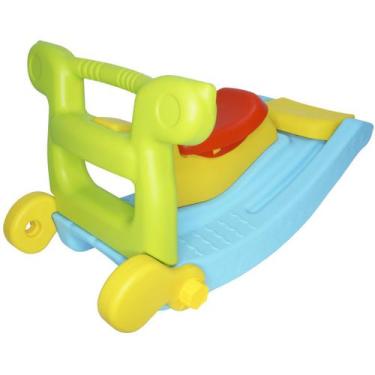 Imagem de Escorregador 2 Degraus e Gangorra Infantil Brinquedo 2 em 1 Importway 
