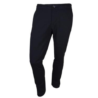 Imagem de Calça Social Masculina Docthos Alfaiataria Slim Preta - 8204, 38, Pret