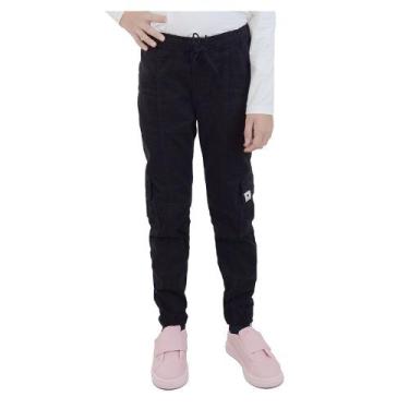 Imagem de Calça Infantil Menina Mundolelê Jogger Preta - 6010, 04, Preto