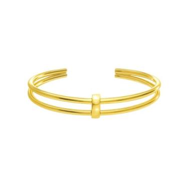 Imagem de Bracelete Fio Duplo - Banhado em Ouro 18k - Tri Gata Semijoias