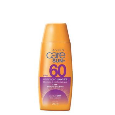 Imagem de Protetor Solar Care Sun+ FPS60 2em1 Rosto e Corpo 120g - Avon