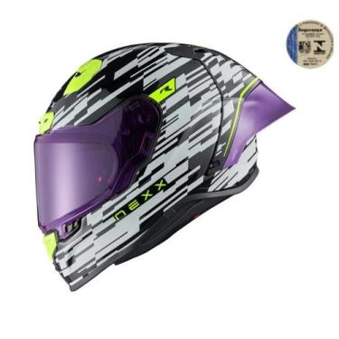Imagem de Capacete NEXX X.R3r Glitch Racer Branco Neon 60