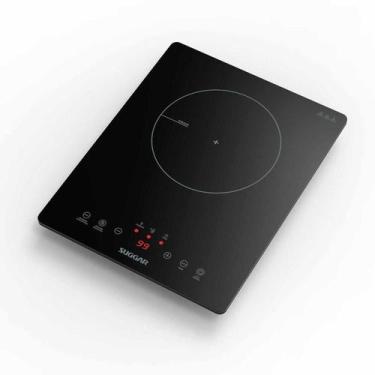 Imagem de Fogão de Mesa Cooktop de Indução 1 Zonas de Aquecimento Suggar, Preto,