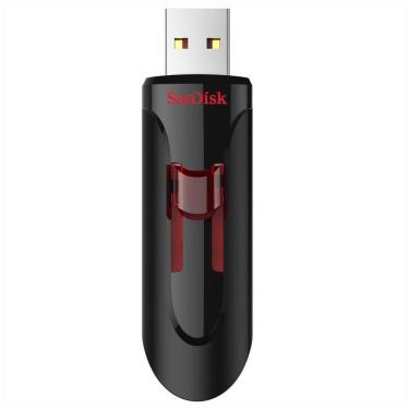 Imagem de Pendrive Sandisk Cruzer Glide Z600 64GB USB 3.0 Preto com Design Compacto