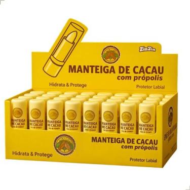 Imagem de Manteiga De Cacau Bastão Display Com Própolis Protetor Labial ZiinZiin