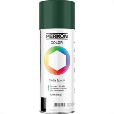 Imagem de Tinta Spray Perkon Uso Geral Verde Escuro 300Ml 7211