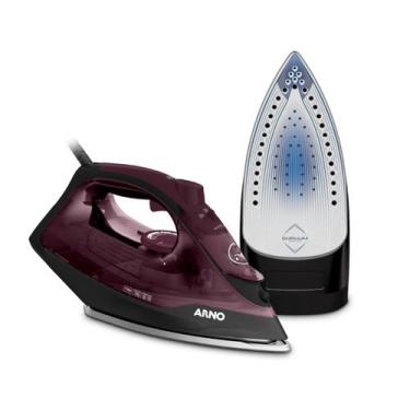 Imagem de Ferro De Passar A Vapor Arno Ultragliss Vinho FMV 110V, Vinho e Preto,