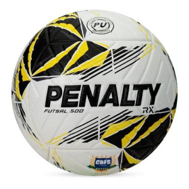 Imagem de Bola Futsal Penalty RX 500 XXVI Oficial CBFS -, Branco, Amarelo, Preto