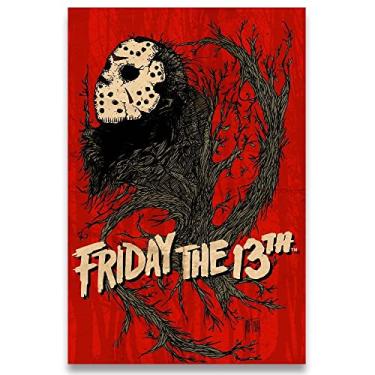 Imagem de Poster Decorativo 42cm x 30cm A3 Brilhante Jason Sexta-feira 13 b1