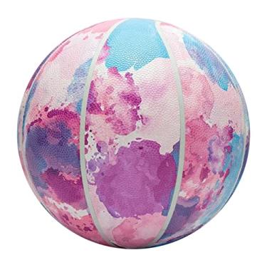 Imagem de MINDCOLLISION Bola de basquete colorida, individual, sintético híbrido macio, tamanho padrão 7, adequado para ambientes internos e externos, nº 7