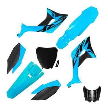 Imagem de Kit Plástico Biker Evo Crf 250f Com Adesivos e Number Plate Next