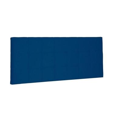 Imagem de Cabeceira Painel Verona King 195cm Suede Azul Marinho