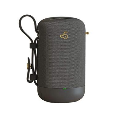 Imagem de HIOD Alto-falante Bluetooth Subwoofer impermeável ao ar livre Bluetooth alcance 10 m alto-falante sem fio com microfone rádio, cinza