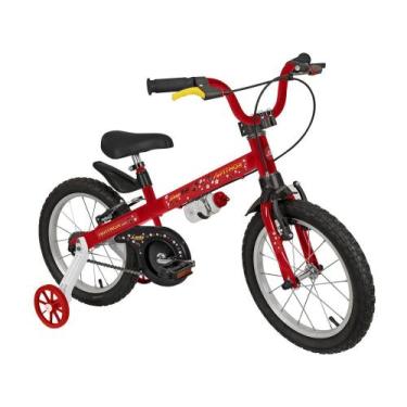 Imagem de Bicicleta Infantil Aro 16 Nathor Lady Vermelha  - Com Rodinhas Freio V