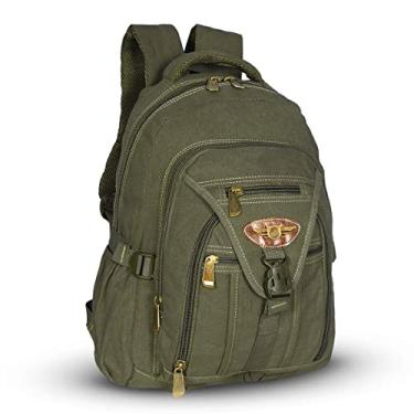 Imagem de Mochila de Costas em Lona Reforçada KVN Verde Musgo