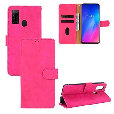 Imagem de HONGYAN Capa de telefone Para DooGee N30 Cor Sólida Cor Sinta Sinta Magnética Fivela Horizontal Flip Bezerro Textura PU Caixa De Couro Com Holder & Cart Slots & Carteira Capa protetora