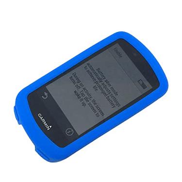 Imagem de Capa compatível com Garmin Edge 1030/Garmin Edge 1030 Plus, capa protetora de silicone para Garmin Edge 1030/1030 Plus GPS Navegação (azul)